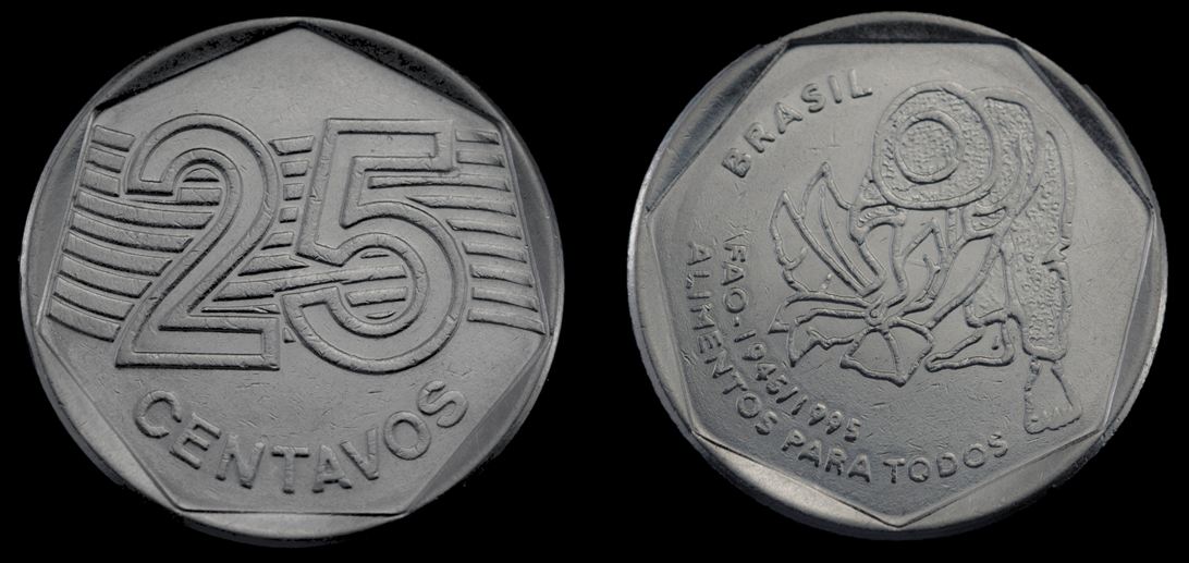 Moeda 25 Centavos 1995 - FAO