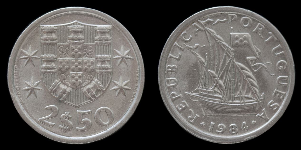 Moeda 2,5 escudos 1984