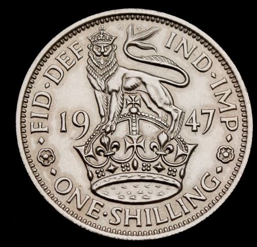 Moeda One Shilling de 1947