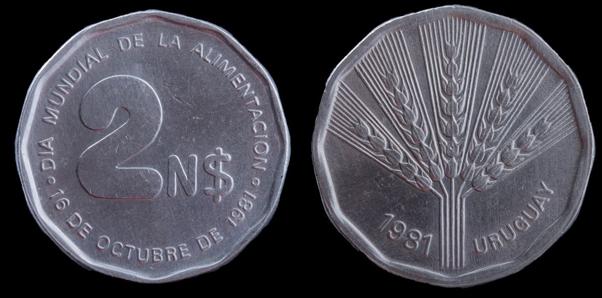 Moeda 2 Pesos Novos 1981 - FAO